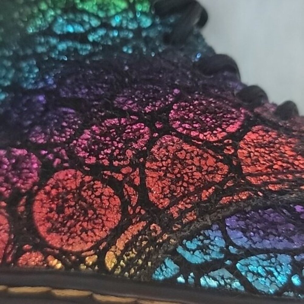 DR. MARTENS 1460 Pascal‎ Girl's Metallic Rainbow Croc Mermaid Zip Punk Boots 9 - Picture 6 of 10